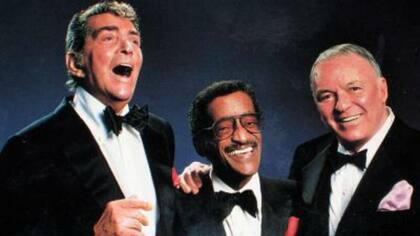 Sinatra con Dean Martin y Sammy Davis Jr en la gira Together Again