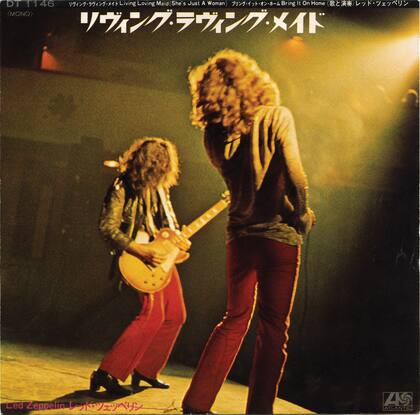 Single japonés de “Living Loving Maid” de Led Zeppelin
