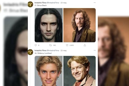 Sirus Black y Gilderoy Lockhart (Foto Twitter @ImladrisFilms)