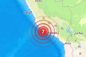 Un fuerte sismo de magnitud 7,0 sacudió la costa sur de Perú