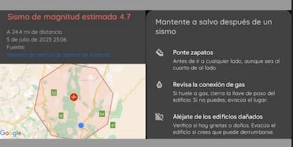 Sismo en Mendoza