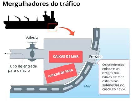Sitio donde se esconden los ladrillos de cocaína
