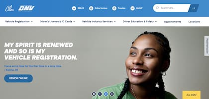 Sitio web DMV California (DMV)