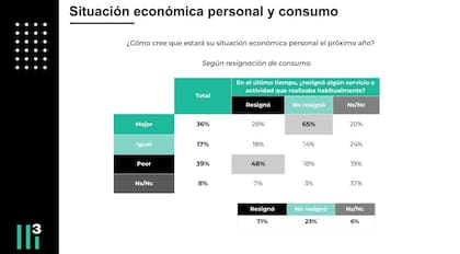 Situación económica personal y consumo