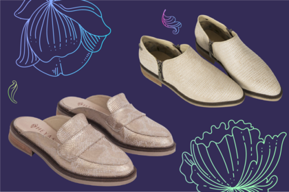 Slippers y botas bajas son grandes complementos para la media estación