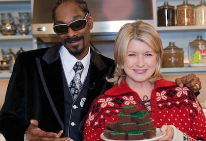Snoop Dogg y Martha Stewart en su ciclo de cocina, Martha and Snoop 's Dinner Party