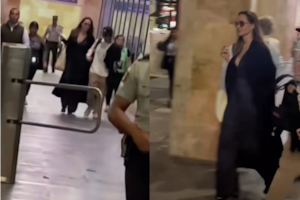 Estaban en el aeropuerto de Cancún y vieron a Angelina Jolie con su hijo