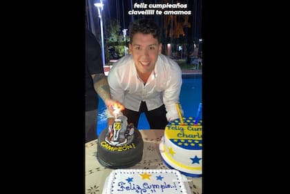 "Carlitos" Insfrán festejó su cumpleaños en una quinta de Laguna Blanca