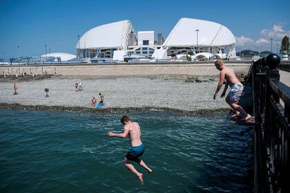 En ésta zona el frío ya se fue y la gente ya disfruta de las playa