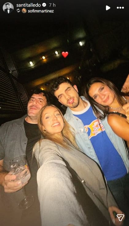 Sofi Martínez, Martín Garabal, Santi Talledo y Momi Giardina