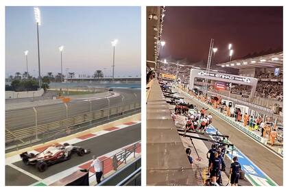 Sofía Calzetti filmó con zoom los boxes de dos de los equipos