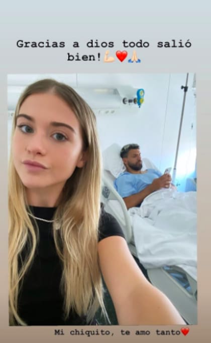 Sofía Calzetti y el Kun Agüero