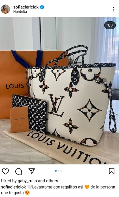Sofía Clerici asegura haber recibido regalos de la marca de lujo Louis Vuitton de la persona que le gusta