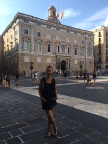 Sofía en la elegida Barcelona