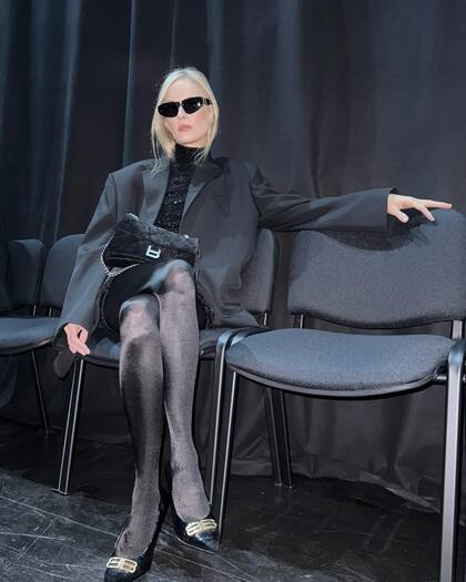 Sofía en la front row de Balenciaga