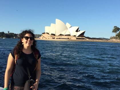 Sofía Garaguso (en la foto) viajó con su hermana Rocío a Australia y Nueva Zelanda.