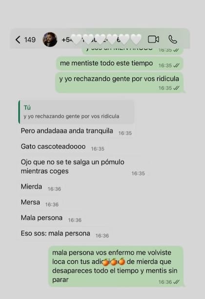 Sofía Gonet compartió la última conversación que mantuvo con Homero Pettinato vía WhatsApp