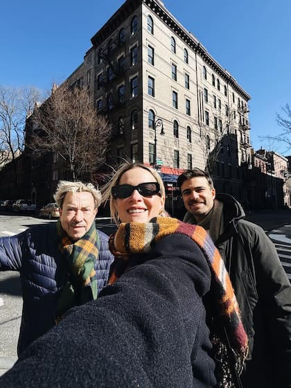 Sofía, junto a su padre y su pareja, disfrutó de un viaje a Nueva York (Foto: @sofiapachano)