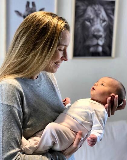 Sofía luego del nacimiento de su bebita tan esperada.