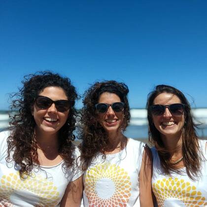 Sofía, Rocío y Débora, amigas y socias en un emprendimiento sin precedentes.