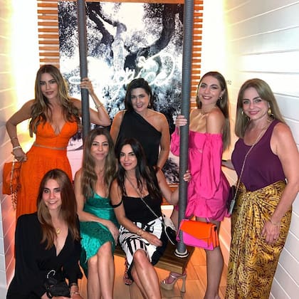 Sofía Vergara disfrutó con su familia de las noches de Miami