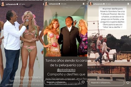Sofía Zámolo despidió a Roberto Giordano por Instagram