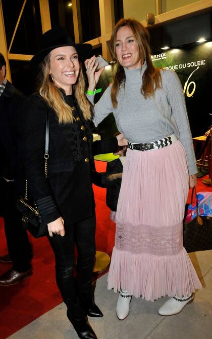 Las modelos Sofía Zámolo y Paula Chaves dijeron presente en lo nuevo del Cirque