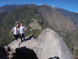Sol junto a su novio en su viaje a Perú