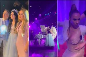 Sol, la hija de Karina y El Polaco, tuvo una fiesta de 15 soñada (Foto: Captura de video)