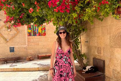 Sol Portais, en una visita a Jerusalem