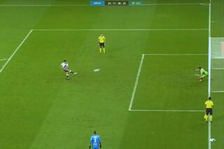 Polémica y lamentos de River en Porto Alegre: un remate "a lo Palermo" anulado y la mudanza de arco