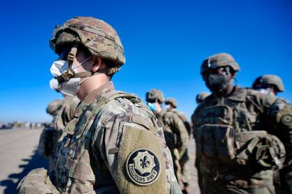 Soldados norteamericanos en una base de la OTAN sobre el Mar Negro