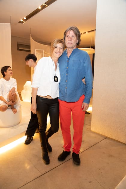 Soledad Costantini, directora de Malba Literatura, y el diseñador Eugenio Aguirre