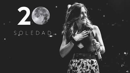 Soledad en el escenario de Cosquín, donde festejó sus 20 años de carrera
