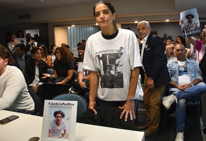 Soledad Laciar, madre de Blas, en el juicio del 2023.