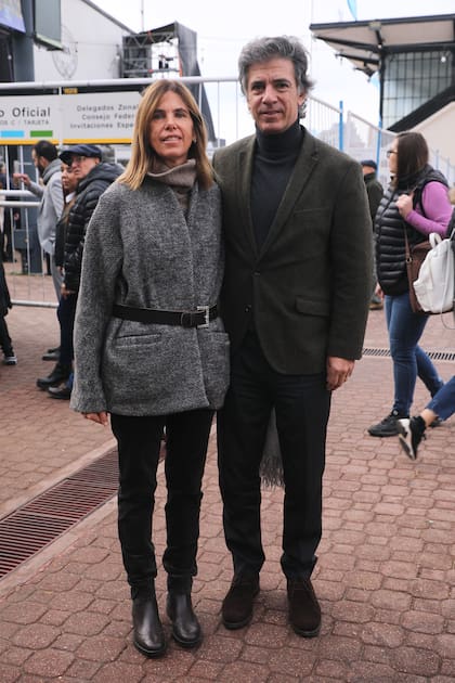 Soledad Marina y Alberto Marina, presidente de Exponenciar