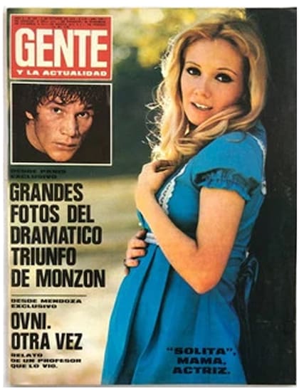 Soledad Silveyra, embarazada, en la tapa de Gente