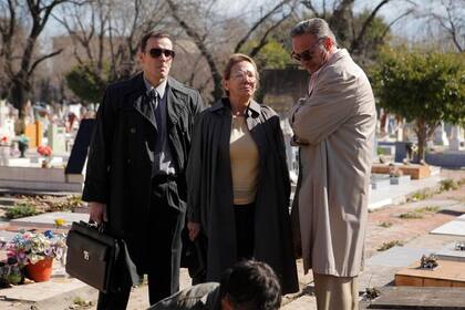 Soledad Silveyra en una escena clave de la miniserie que recrea la vida de Carlos Monzón