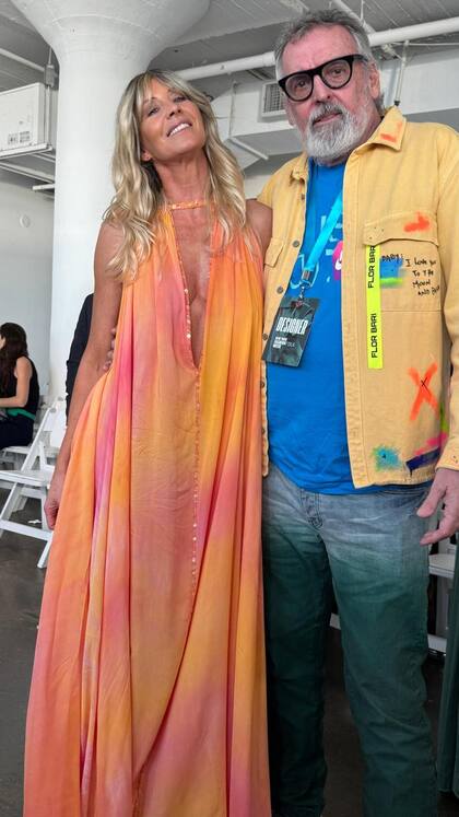 Soledad Solaro y Benito Fernández en la Semana de la Moda de Nueva York. El diseñador argentino presentó su colección "Latir" de la mano de Fashion Designers of Latin America (FDLA)