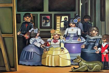 "Las meninas", de Velázquez, obra maestra del pintor del Siglo de Oro español, también tiene su versión en Playmobil