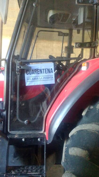 Solo el operario en la cabina