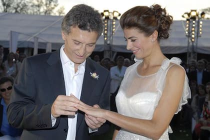 El casamiento de Macri y Awada, en 2010