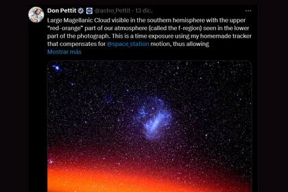 Solo unos días después de su primera foto el astronauta maravilló con otras tomas. (X Don Pettit)