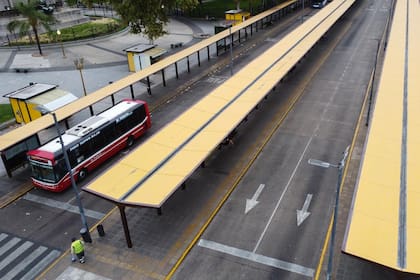 Solo unos poco colectivos brindaron servicio