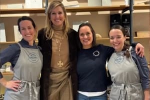 Son argentinas, tienen una pastelería en Ámsterdam y se les sentó a almorzar Máxima