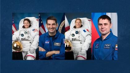Son cuatro los astronautas que viajarán a la Estación Espacial Internacional en la misión Crew-12 (NASA)
