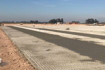 Son en total 55 mil metros cuadrados de pisos de hormigón para la hacienda,