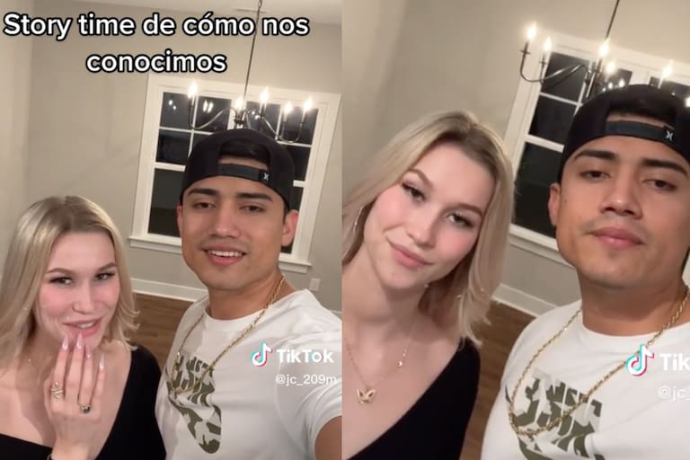 Ella es de EE.UU., él de México y tuvieron un percance en su primera