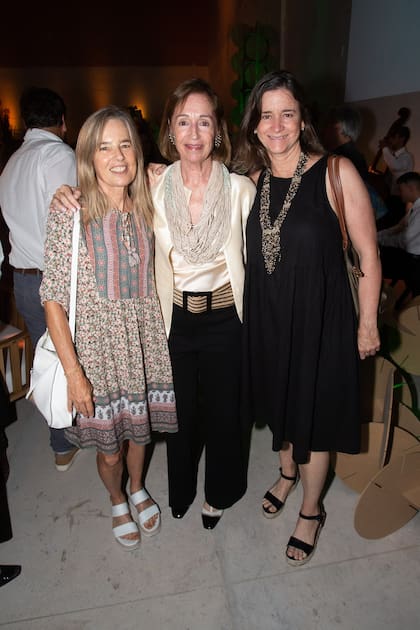 Sonia Blaquier, Felisa Larivière y su cuñada Laura Blaquier.