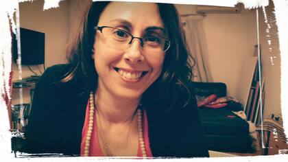 Sonrisa amplia de mi amiga Paula